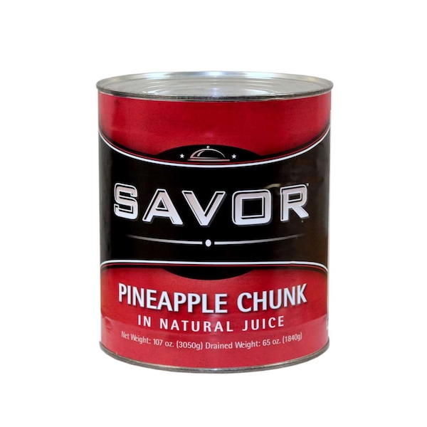 Savor Imports Savor Imports Choice Pineapple Chunks In Juice #10 Can, PK6 147087 - main